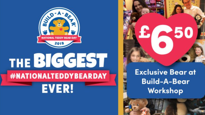 Build A Bear National Teddy Bear Day 2019