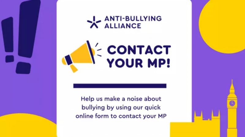 Anti Bullying Alliance Call For You To Email Your MP To Help Make A Noise About Bullying