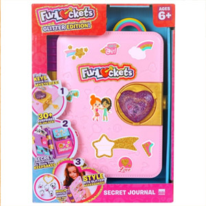 FunLockets Secret Diary Journal Glitter Edition